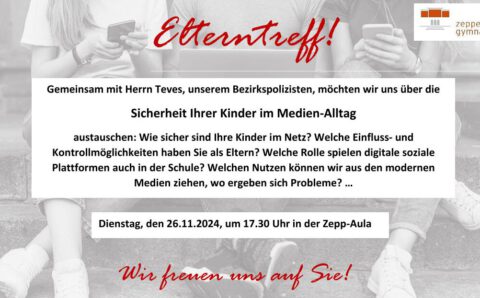 Einladung Elterntreff 26.11. Medien