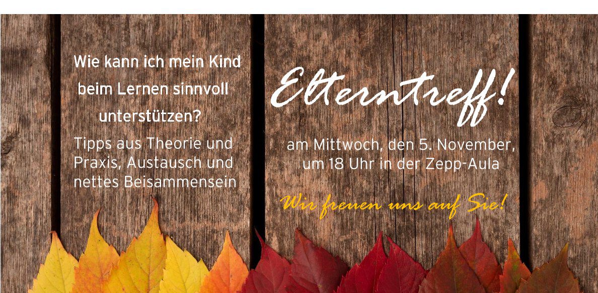 Einladung Elterntreff 5.11.2025
