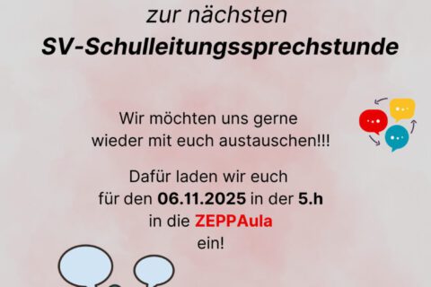 Plakat SV-Sprechstunde