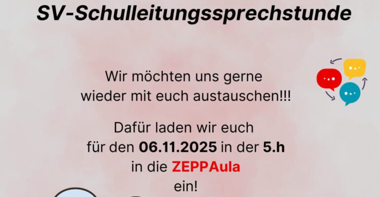 Plakat SV-Sprechstunde