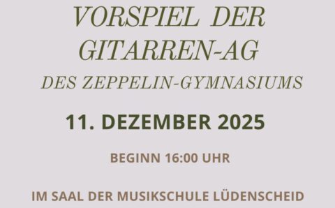 Vorspiel Gitarren AG Dezember 2025