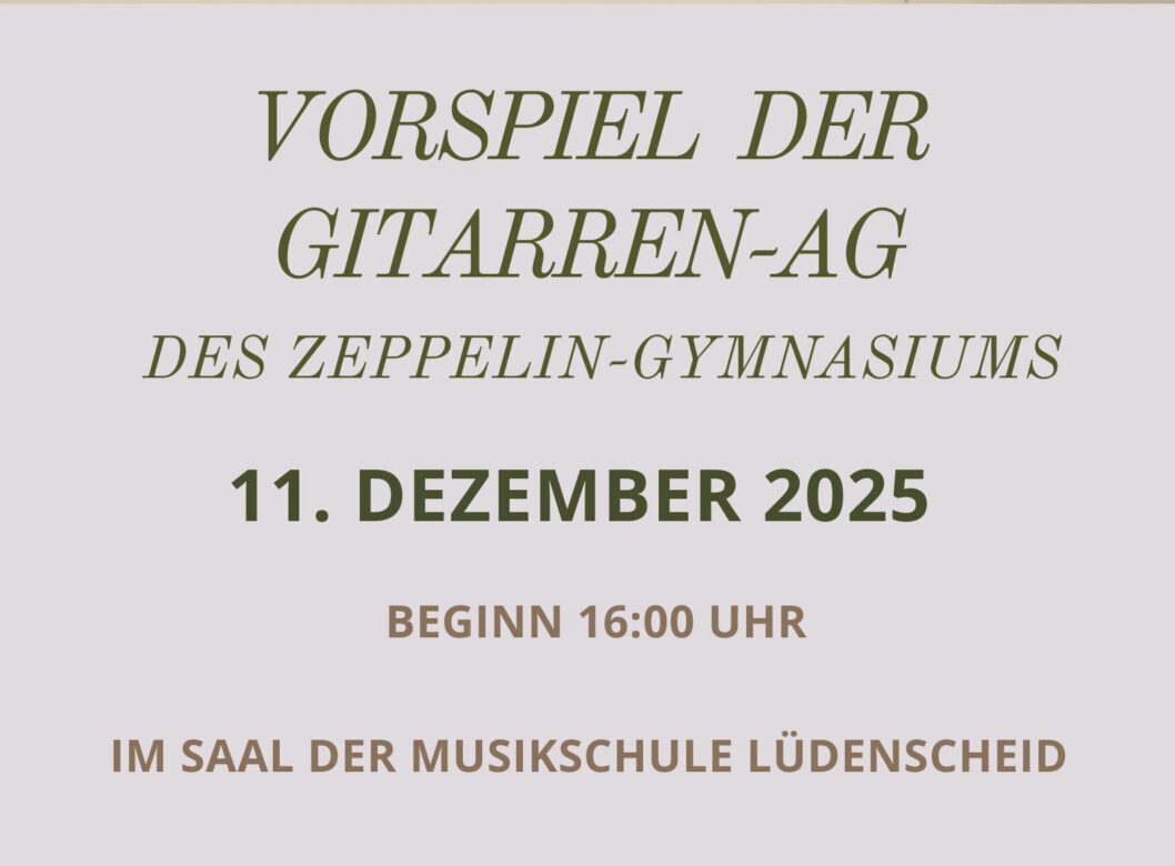 Vorspiel Gitarren AG Dezember 2025