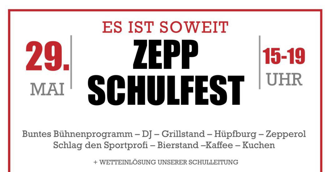Flyer Schulfest